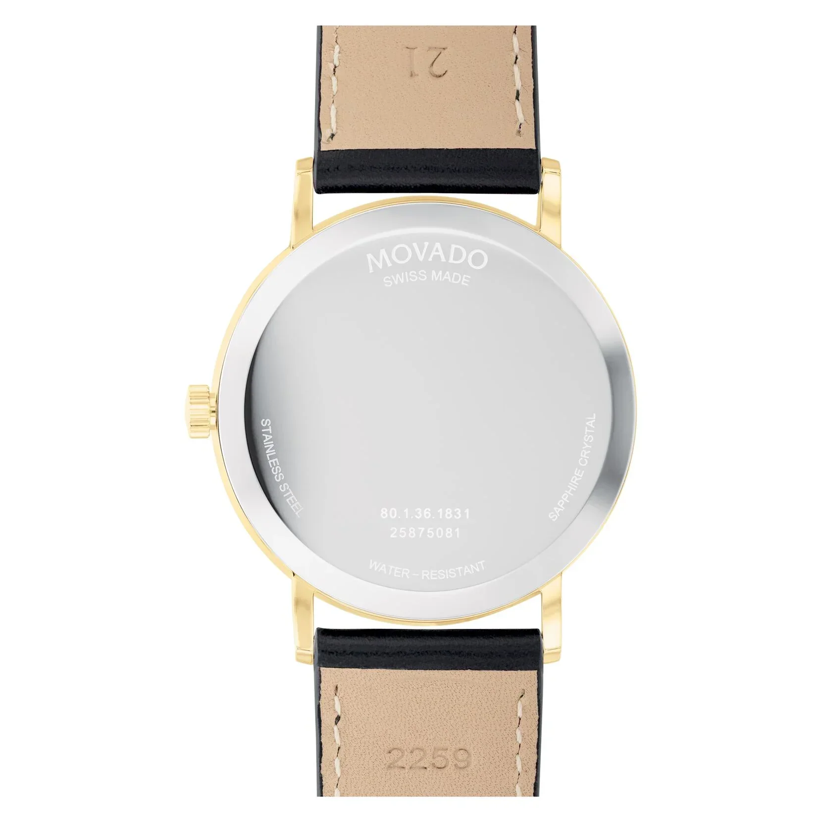 0607837 Reloj Movado Signature de hombre banda de piel 40 mm - Image 3