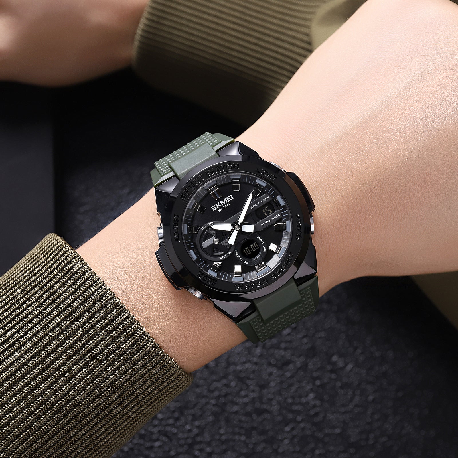 2105 Skmei reloj deportivo para hombre doble hora - Image 13