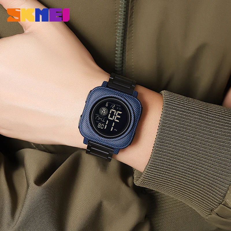 2131 Reloj Skmei para hombre pulsera de metal - Image 13