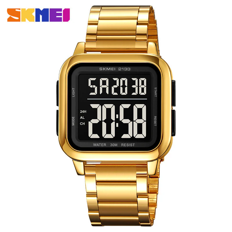 2133 Reloj Skmei para caballero pulsera de metal - Image 11
