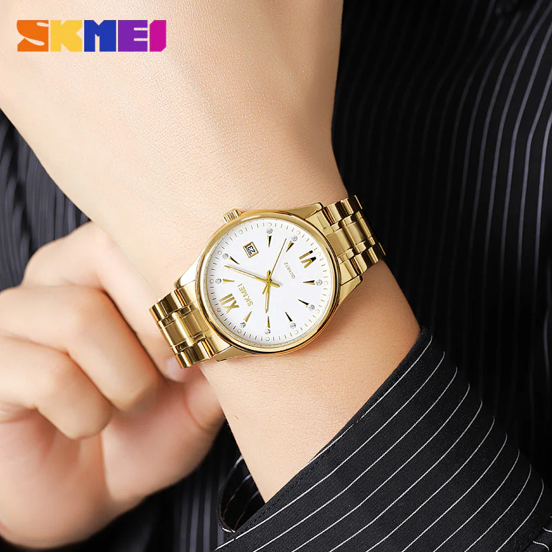 2158 Reloj Skmei para hombre pulsera de acero inoxidable - Image 3