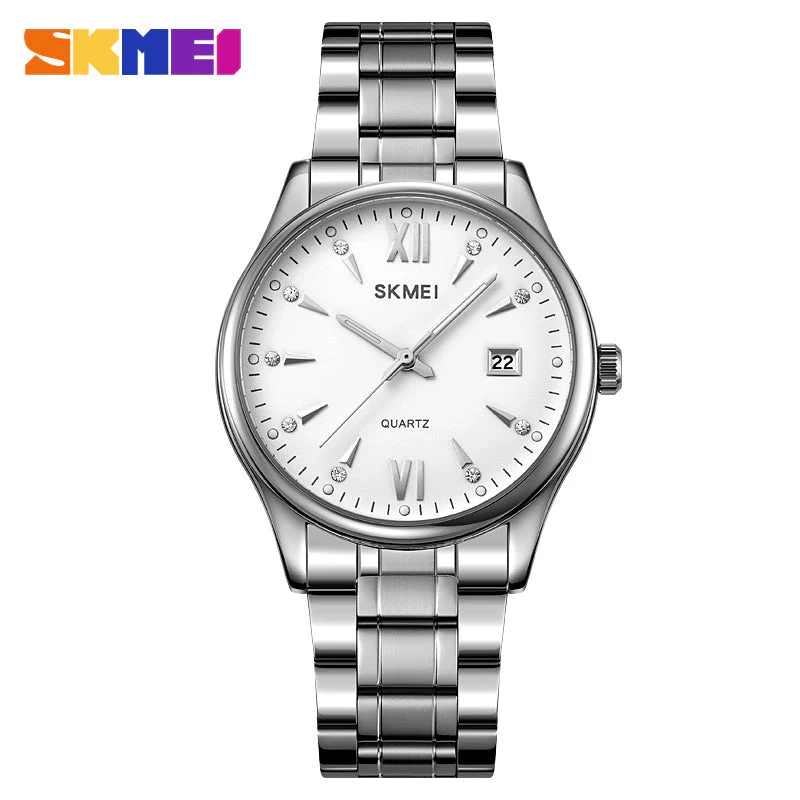 2158 Reloj Skmei para hombre pulsera de acero inoxidable - Image 7