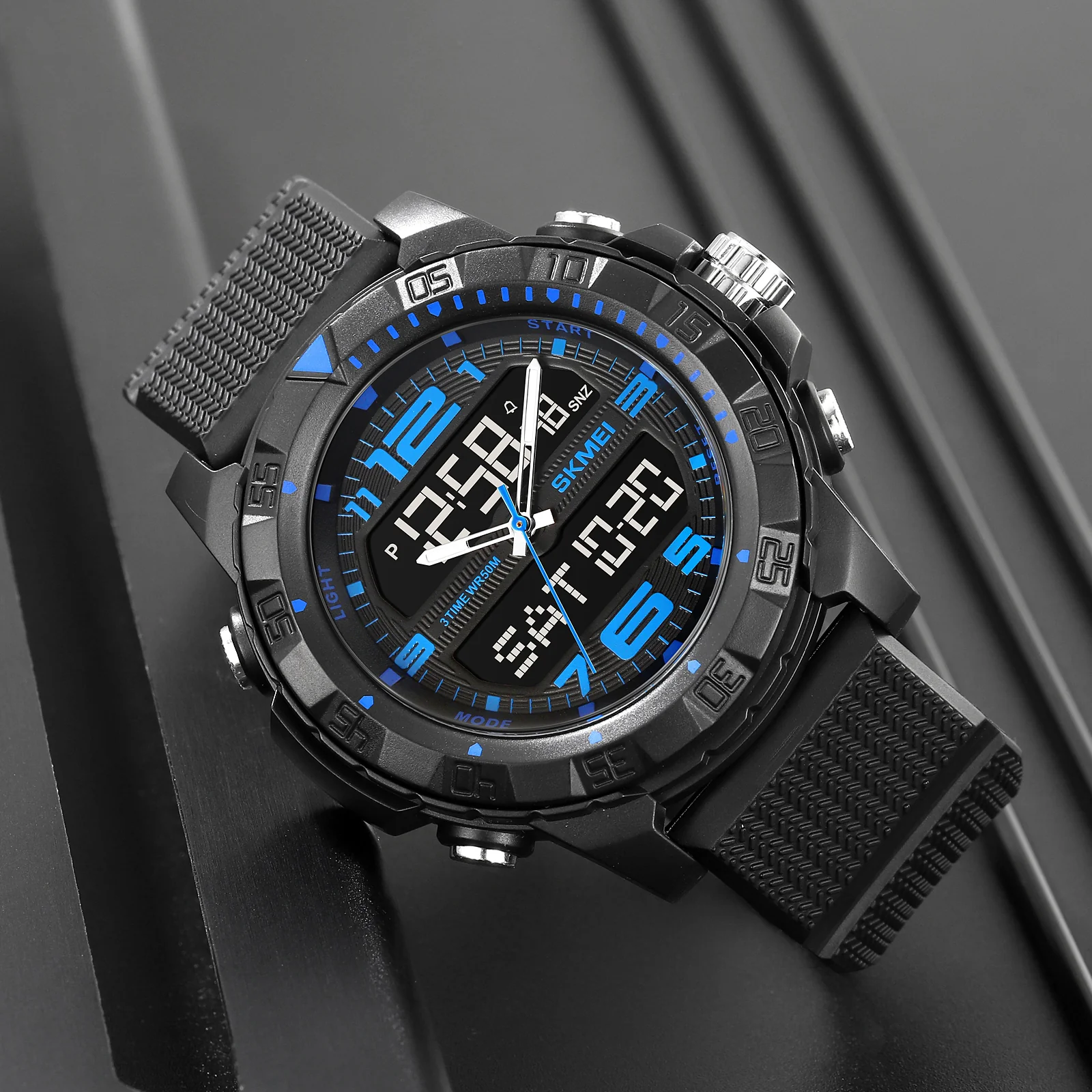 2162 Skmei para hombre reloj doble hora - Image 14