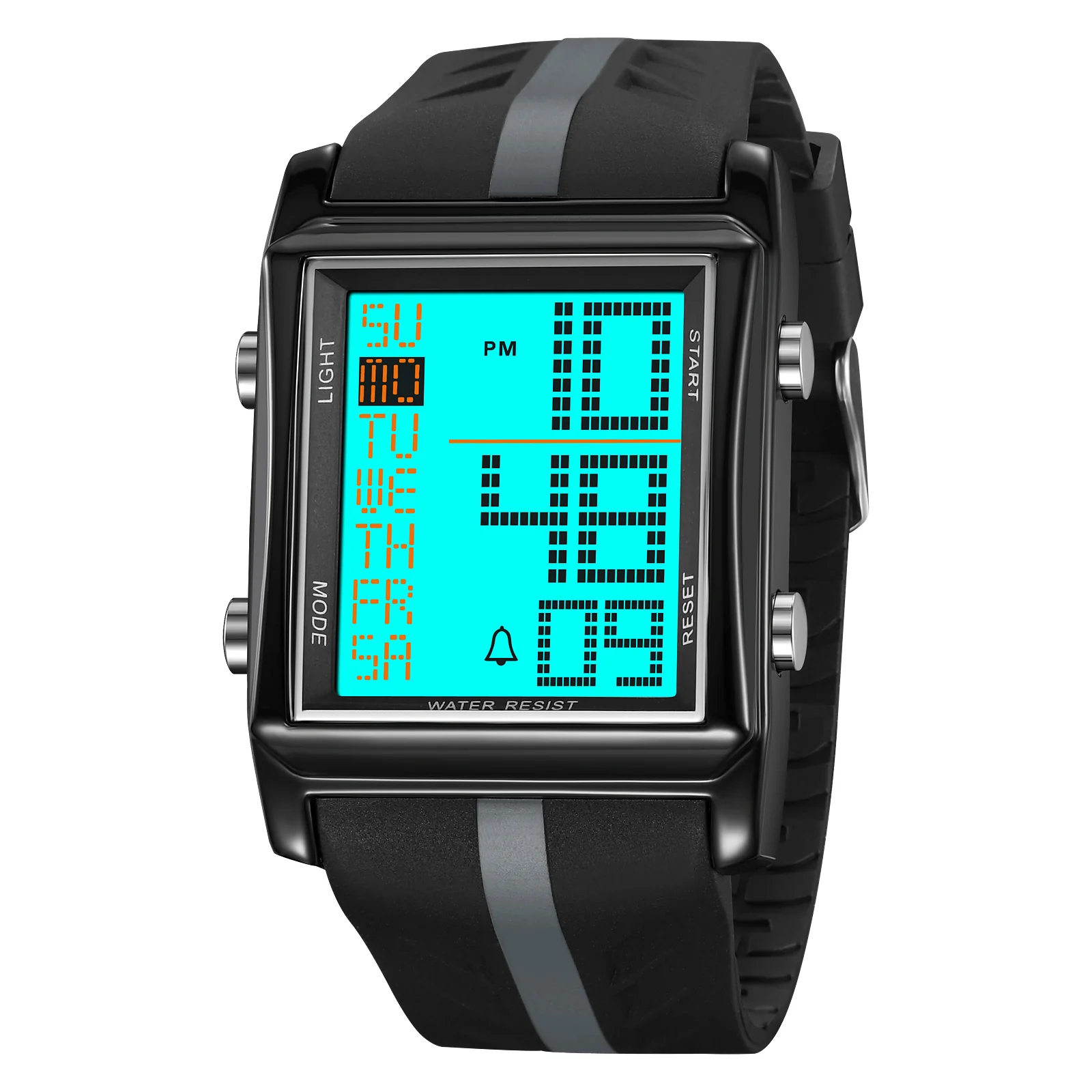 2207 Skmei reloj para caballero pulsera de caucho digital - Image 3