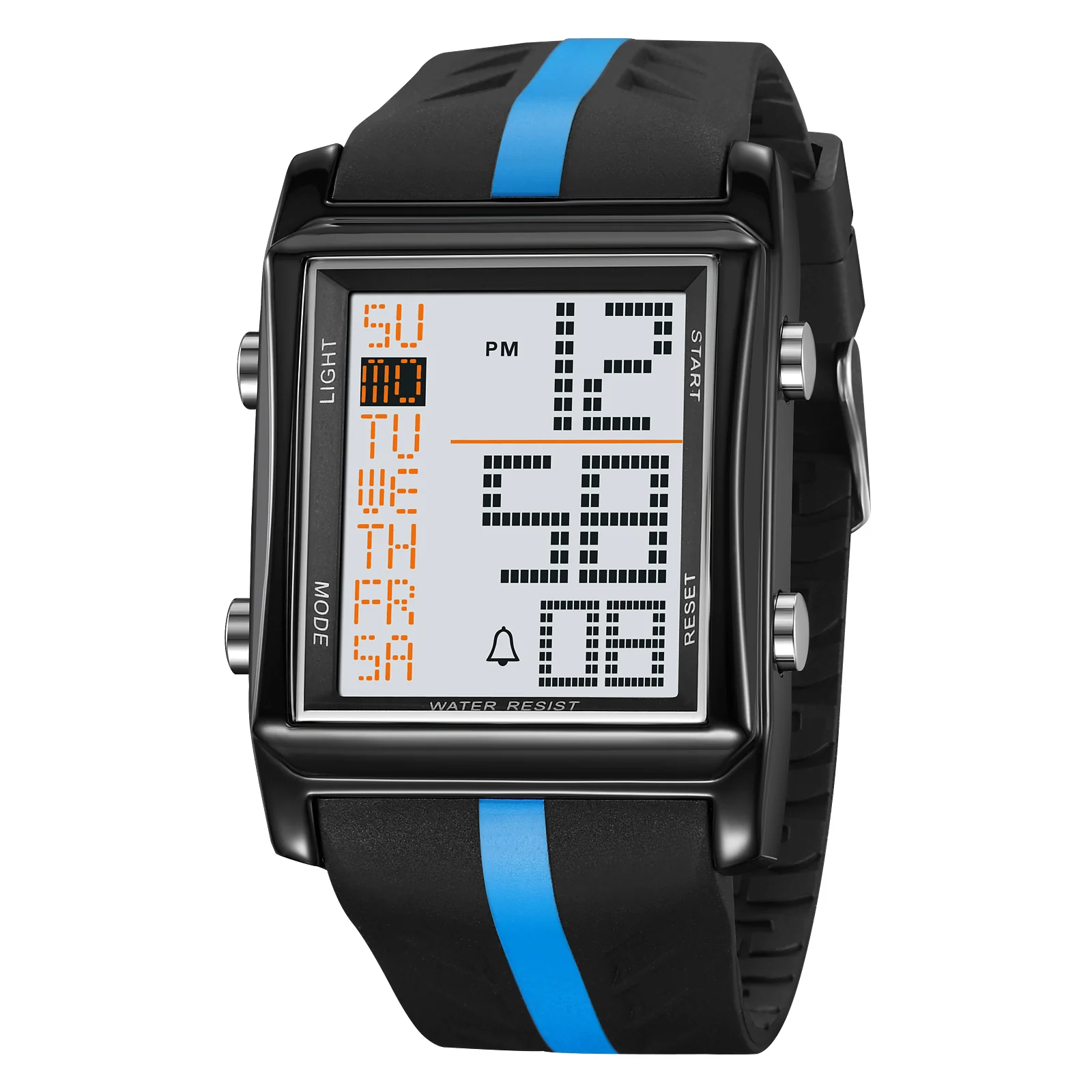 2207 Skmei reloj para caballero pulsera de caucho digital - Image 8