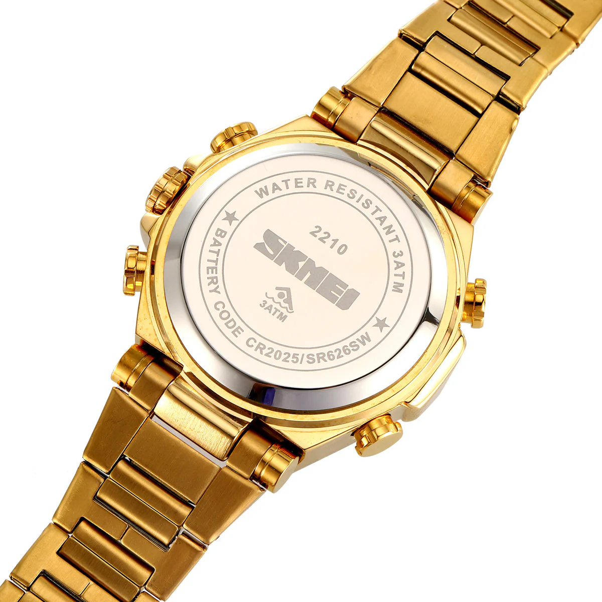 2210 Reloj Skmei para caballero pulsera de acero - Image 8