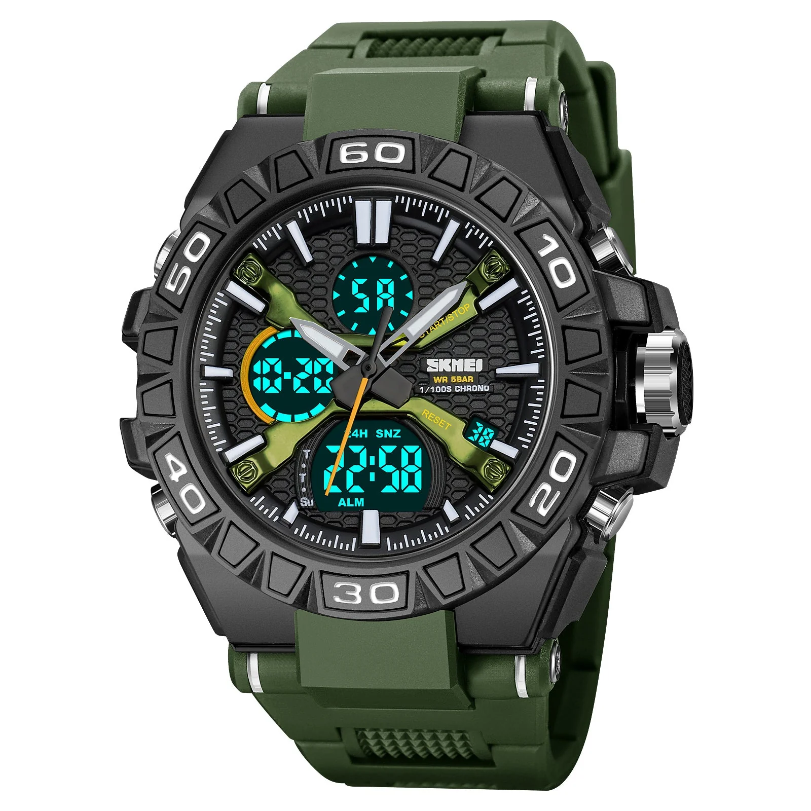 2220 Reloj Skmei pulsera de caucho para hombre - Image 6