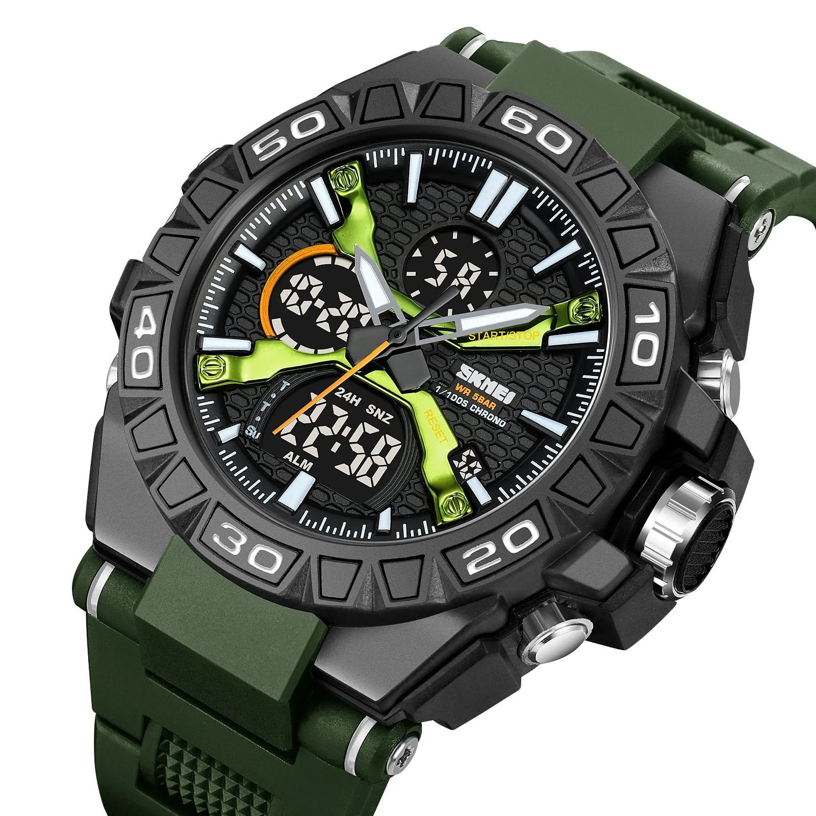 2220 Reloj Skmei pulsera de caucho para hombre - Image 7