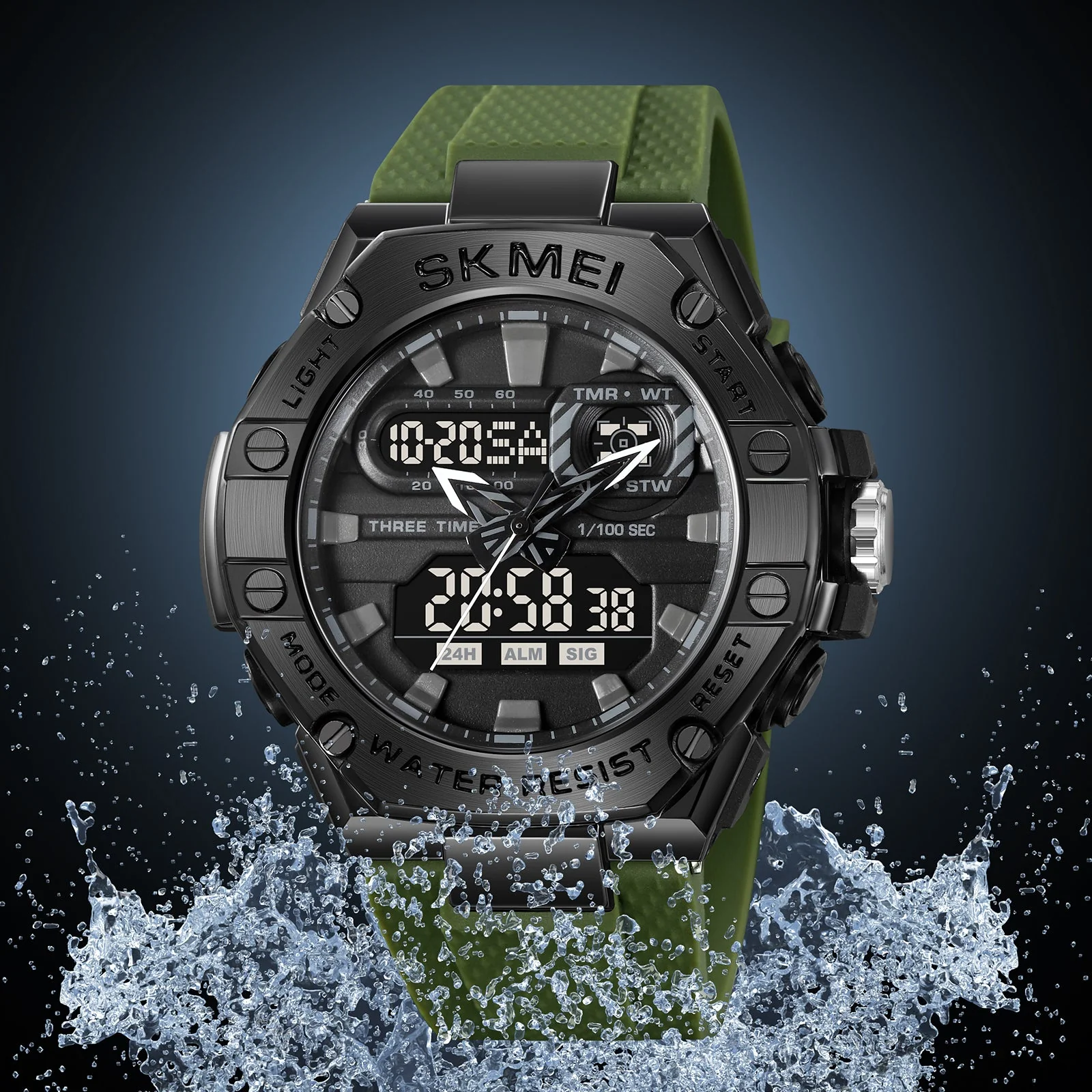 2221 Reloj Skmei pulsera de caucho - Image 3