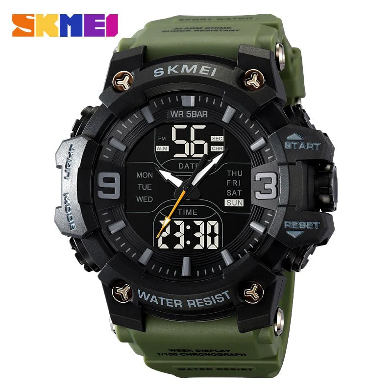 2222 Reloj Skmei para hombre pulsera de resina - Image 9