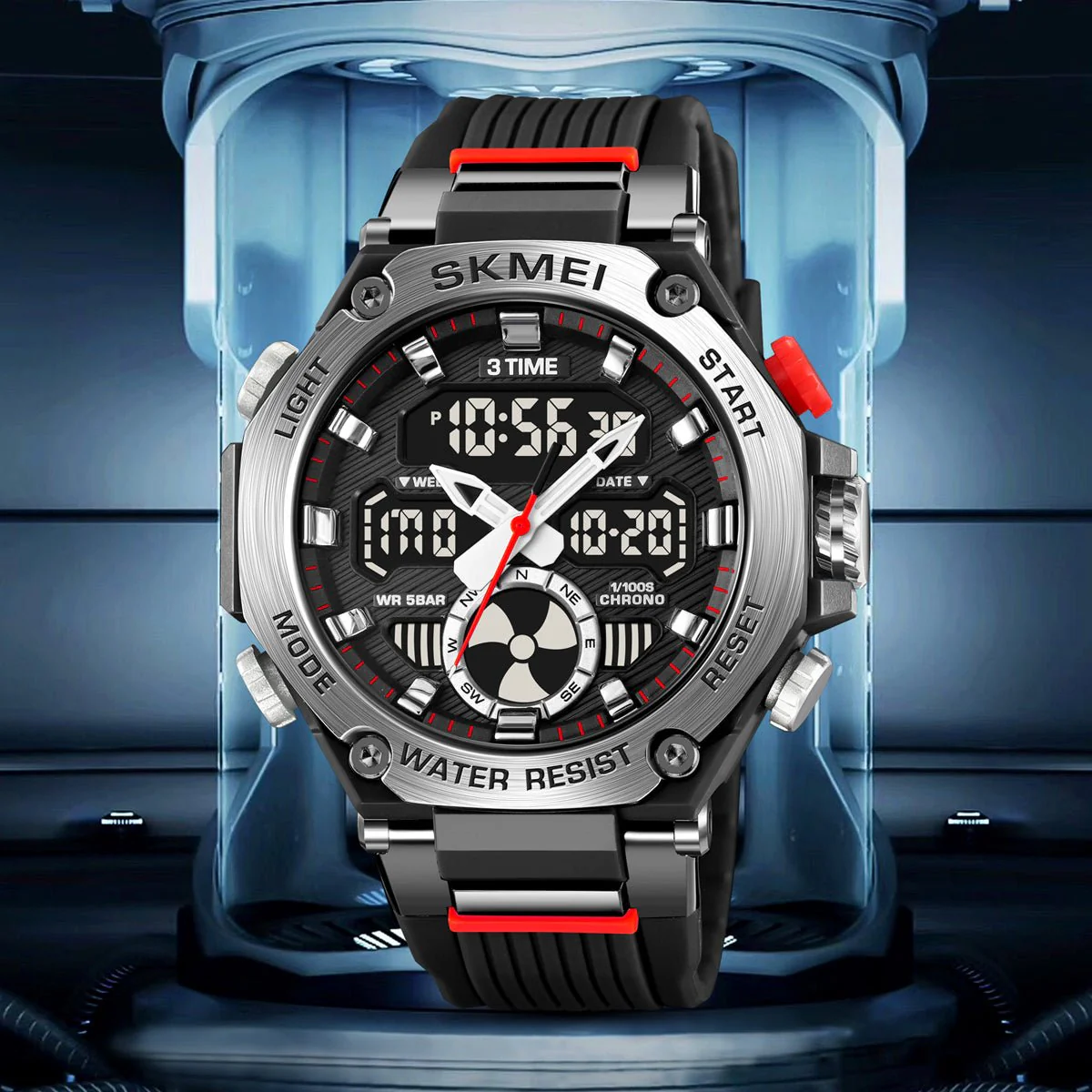 2223 Reloj skmei para hombre pulsera de resina - Image 2