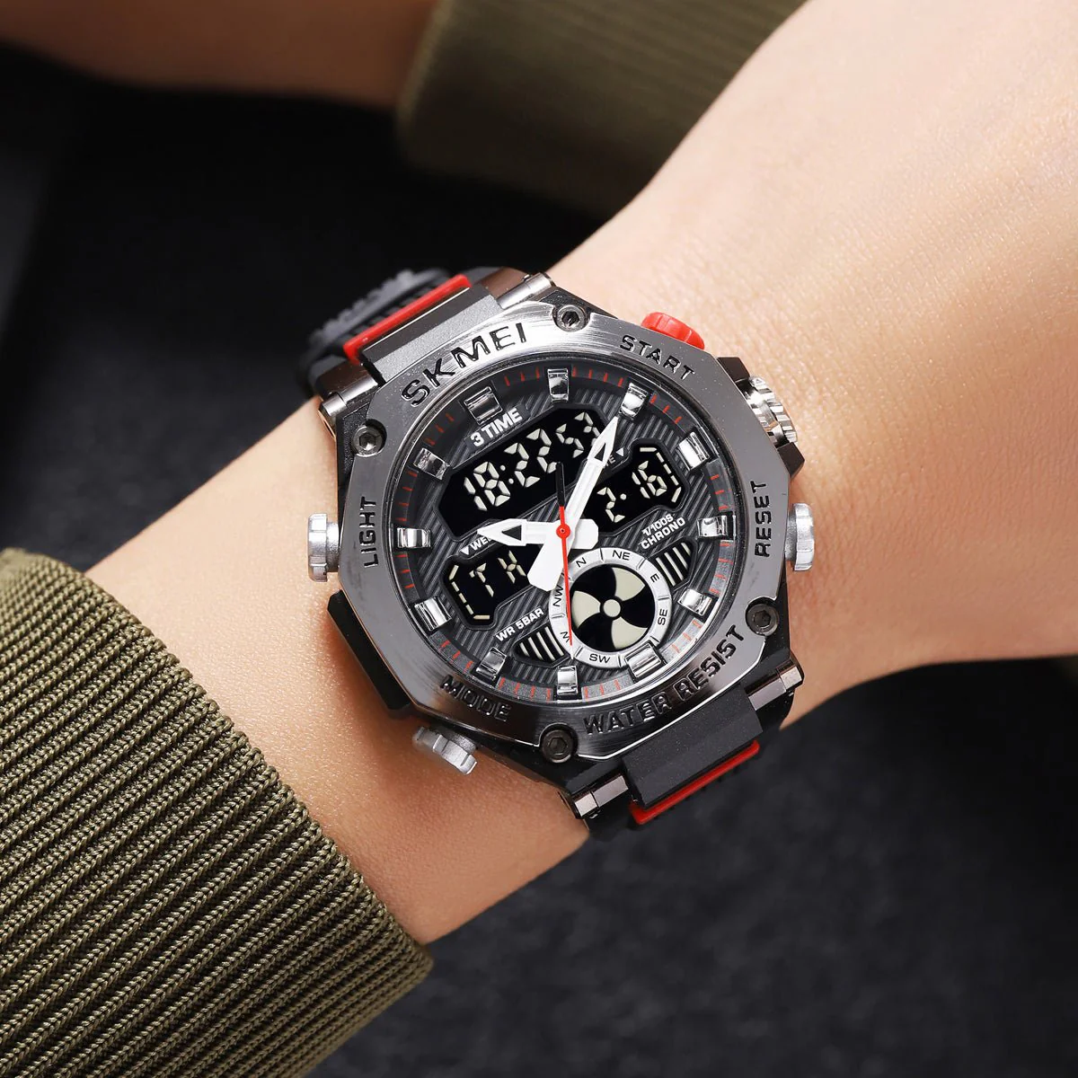 2223 Reloj skmei para hombre pulsera de resina - Image 5