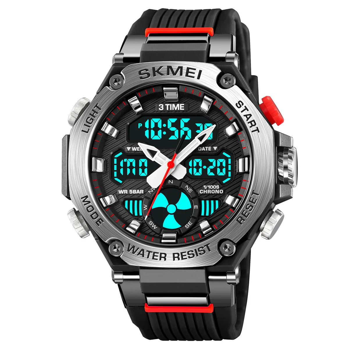 2223 Reloj skmei para hombre pulsera de resina - Image 6