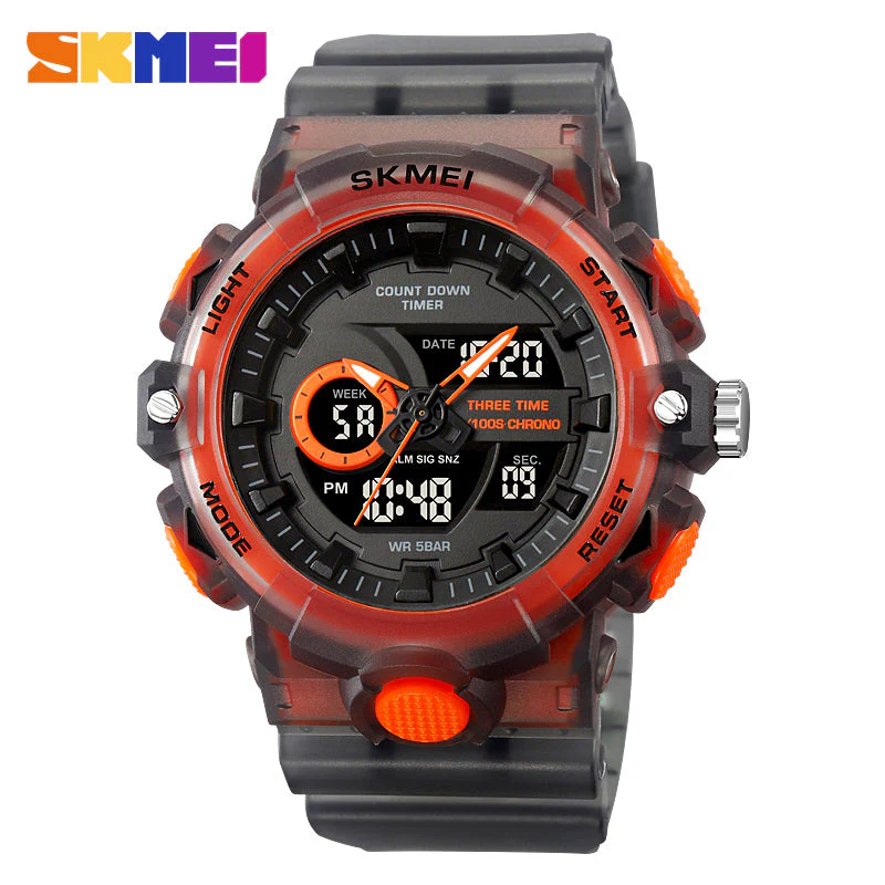 2225 Reloj Skmei para caballero pulsera de resina - Image 3