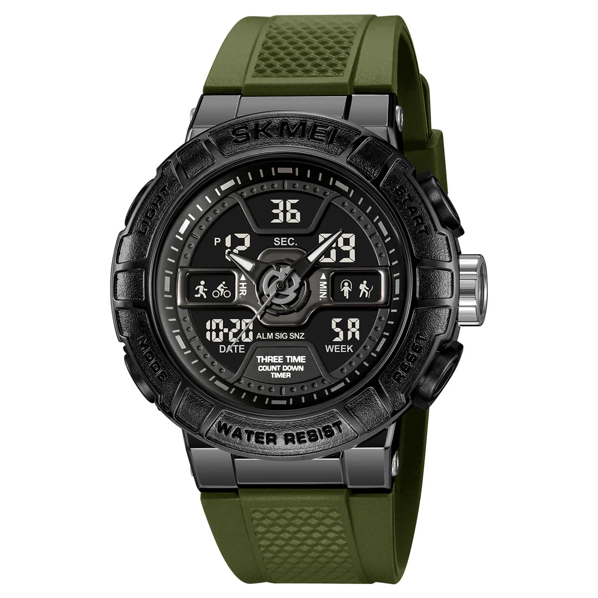 2227 Reloj Skmei deportivo para caballero pulsera de resina - Image 14