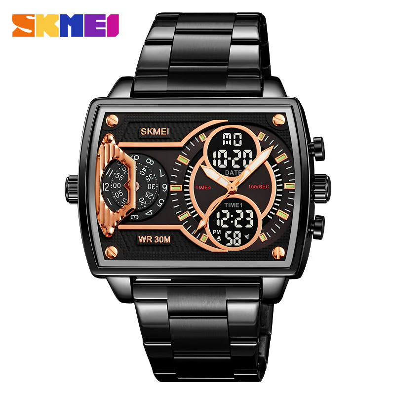 2229 Reloj Skmei para hombre pulsera de metal cuadrado - Image 16