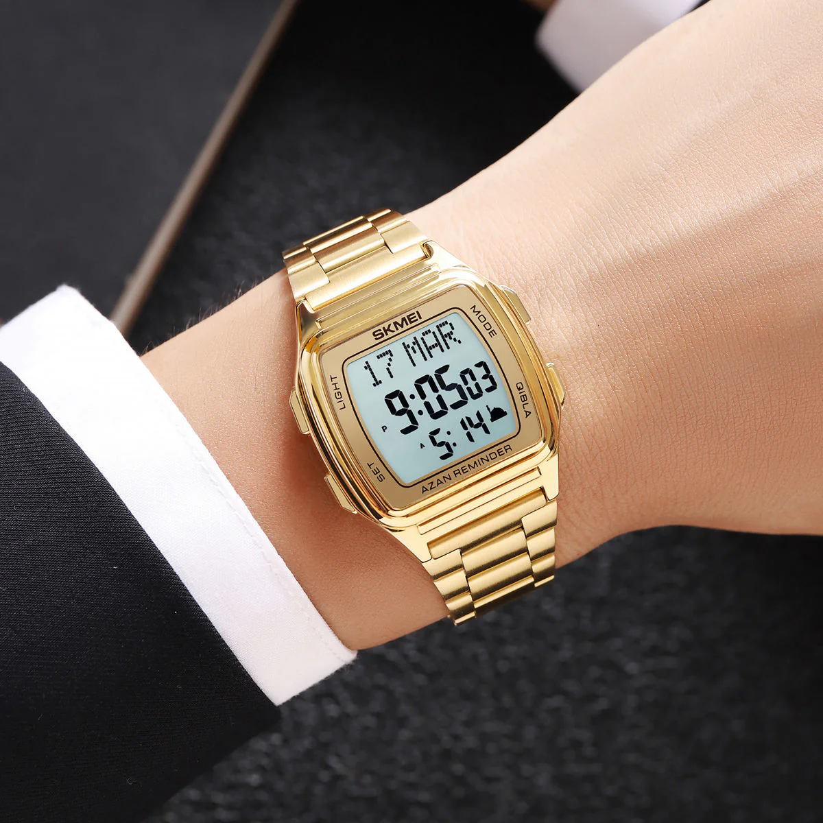 2240 Reloj Skmei para hombre pulsera de metal - Image 7