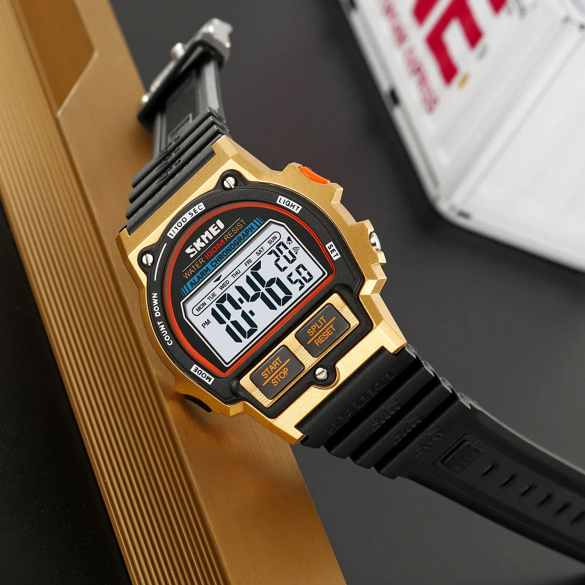 2263 Reloj Skmei para caballero deportivo digital pulsera de resina - Image 3