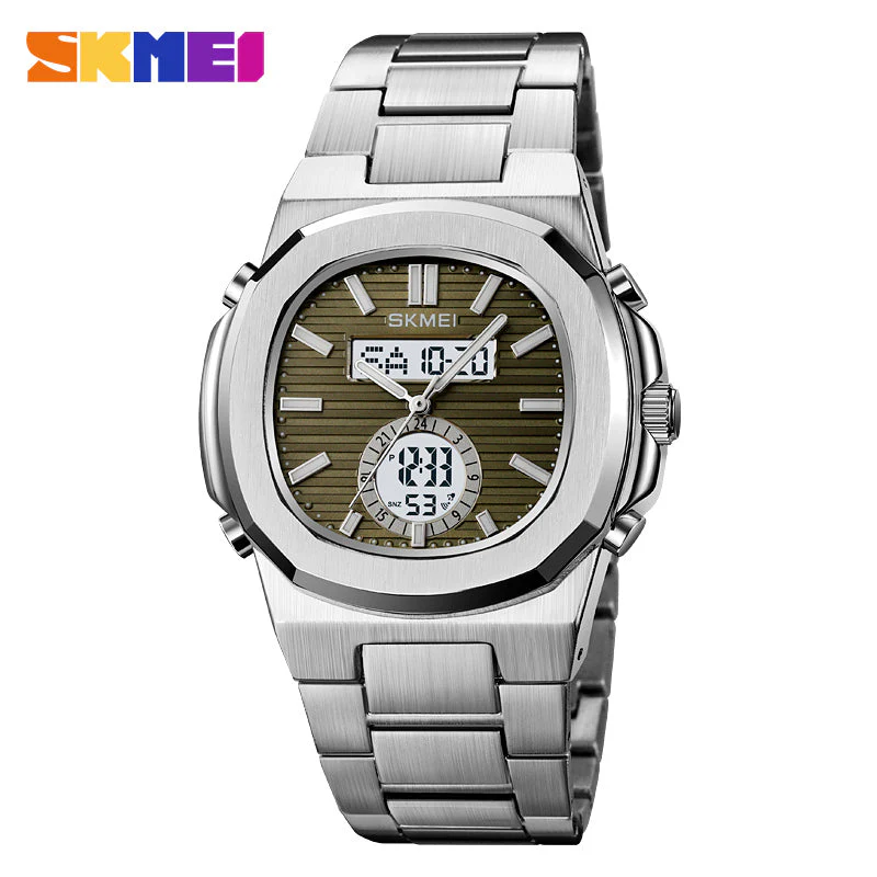 2279 Reloj Skmei para caballero pulsera de acero inoxidable - Image 10