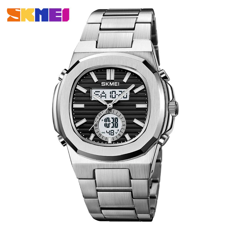 2279 Reloj Skmei para caballero pulsera de acero inoxidable - Image 11