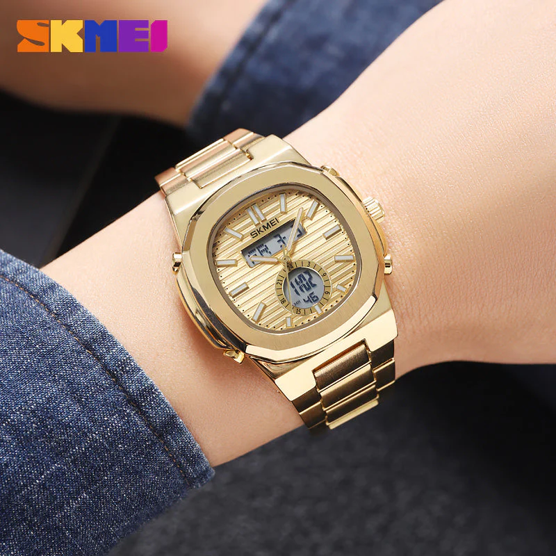 2279 Reloj Skmei para caballero pulsera de acero inoxidable - Image 4
