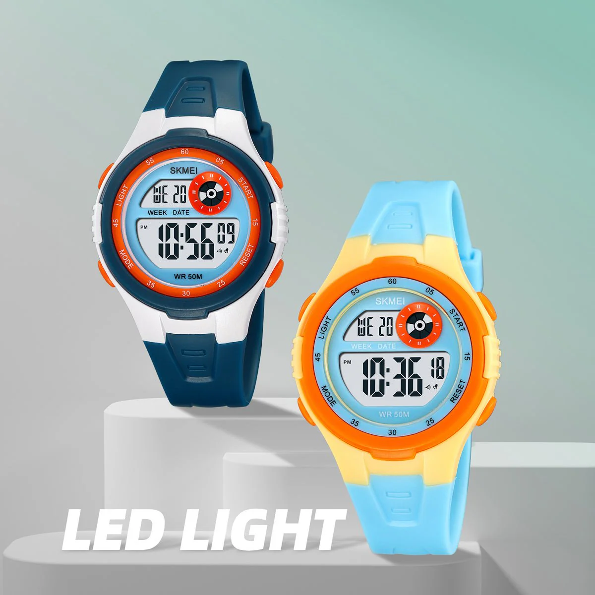 2280 Reloj Skmei para niños pulsera de resina digital - Image 2