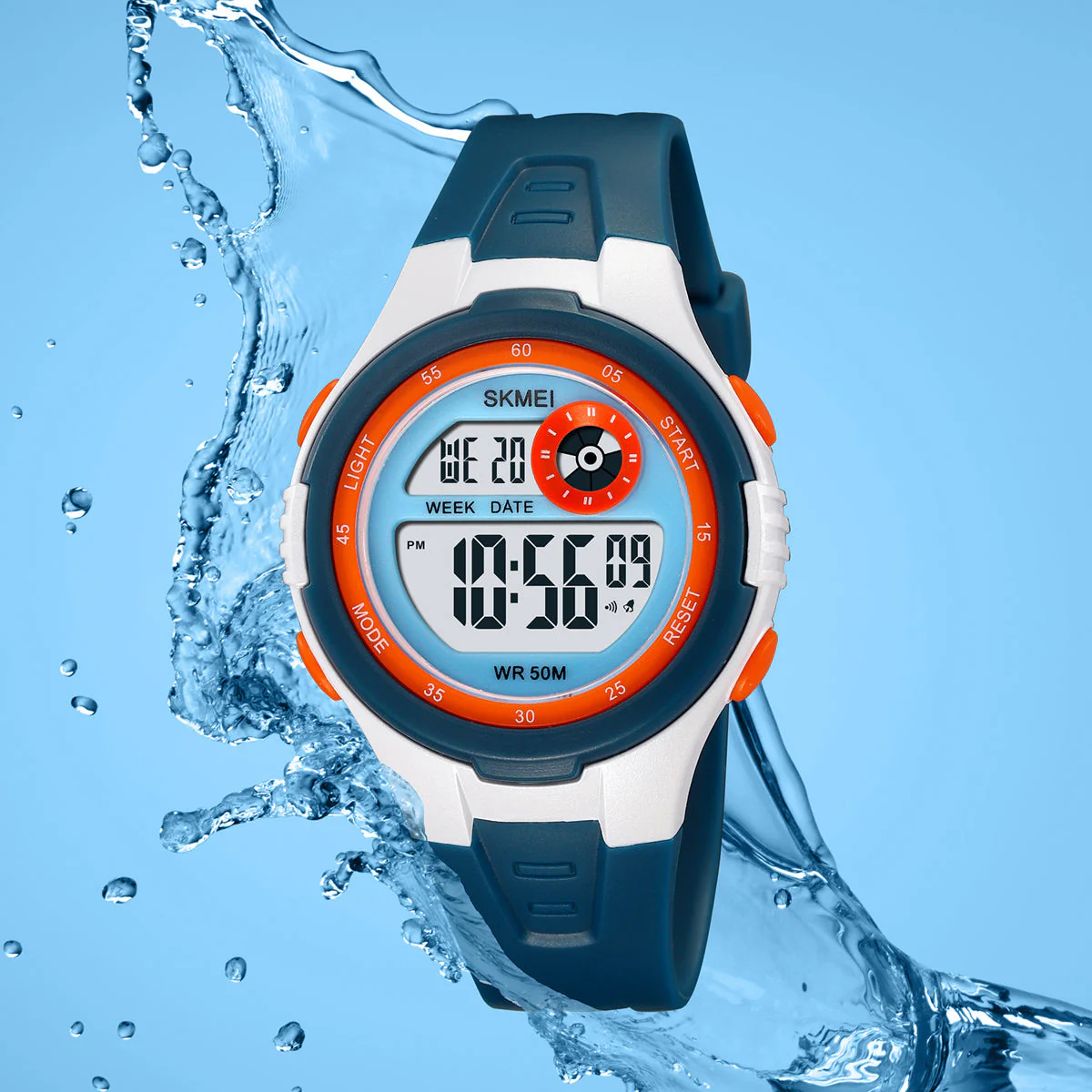 2280 Reloj Skmei para niños pulsera de resina digital - Image 3