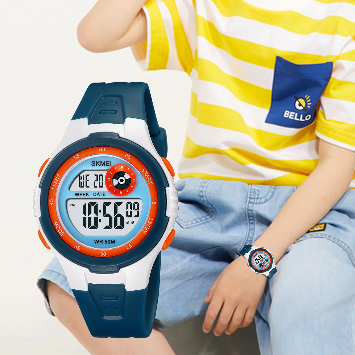 2280 Reloj Skmei para niños pulsera de resina digital - Image 4