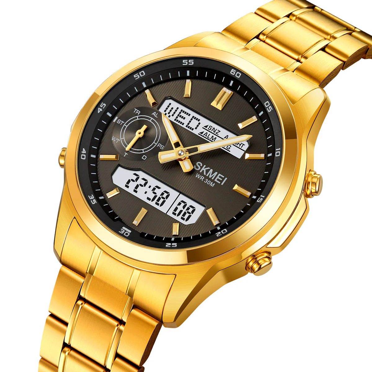 2284 Reloj skmei para hombre pulsera de metal - Image 8