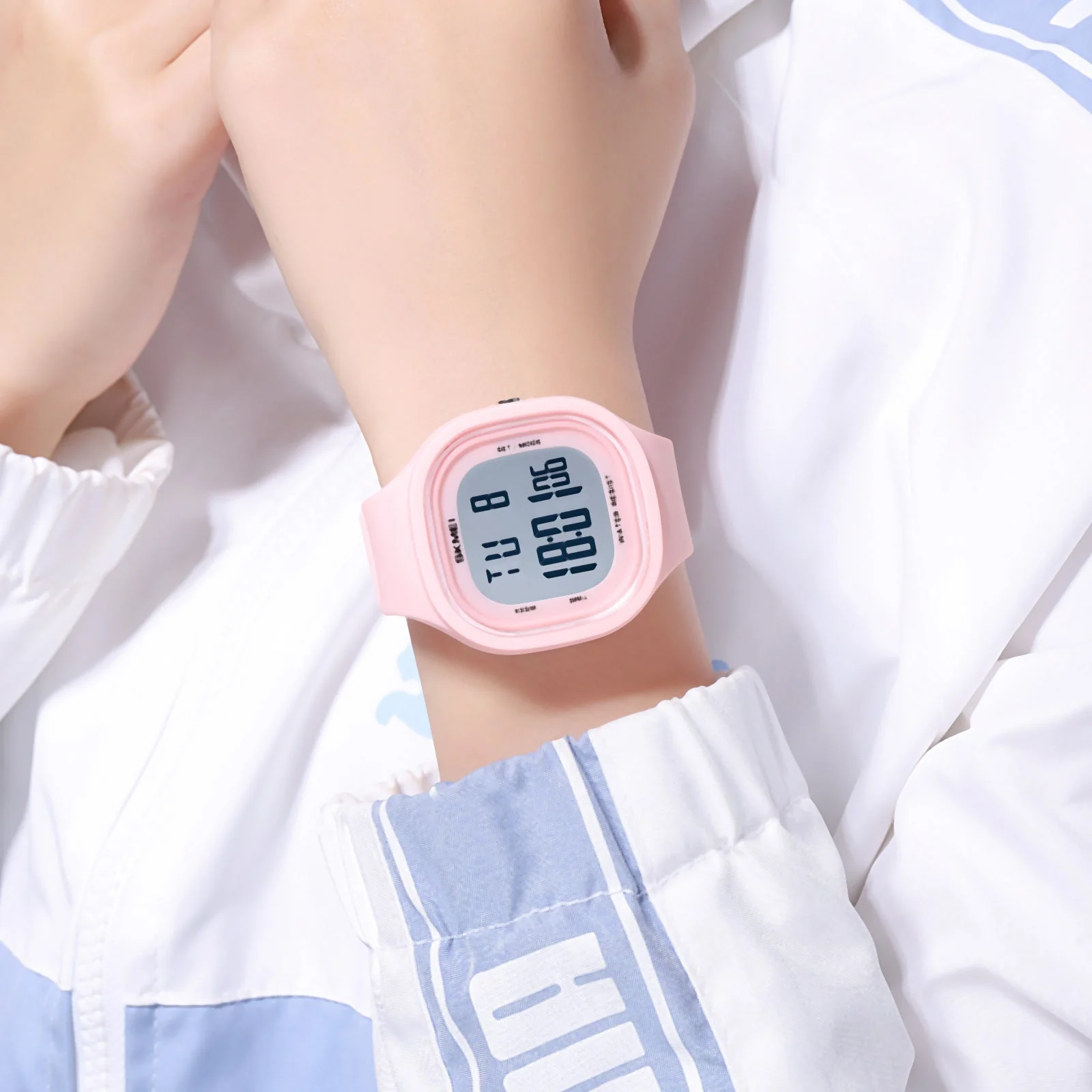 2290 Reloj Skmei para mujer pulsera de caucho - Image 13