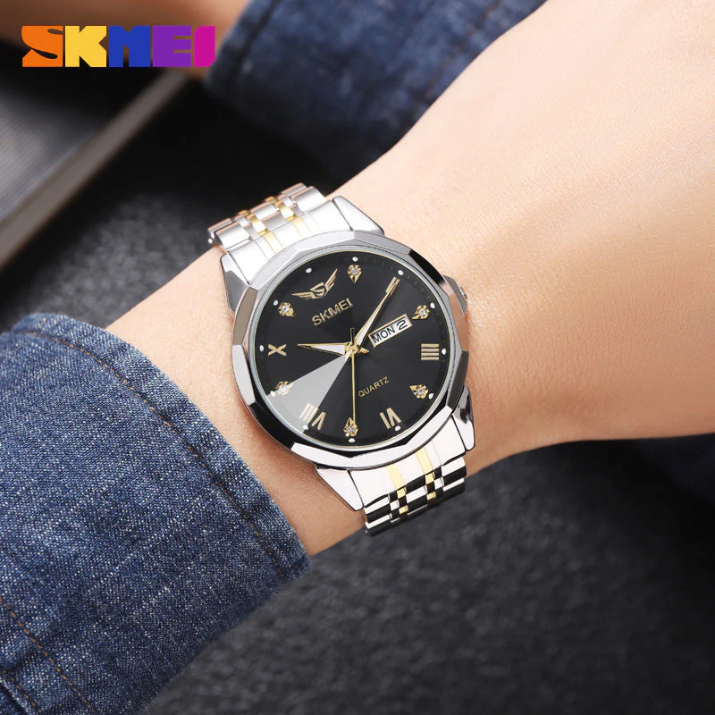 2291 Reloj Skmei para hombre banda de metal - Image 9