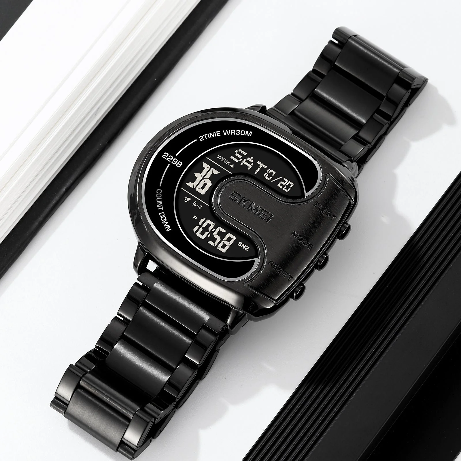 2298 Reloj SKMEI para hombre pulsera de Metal - Image 3