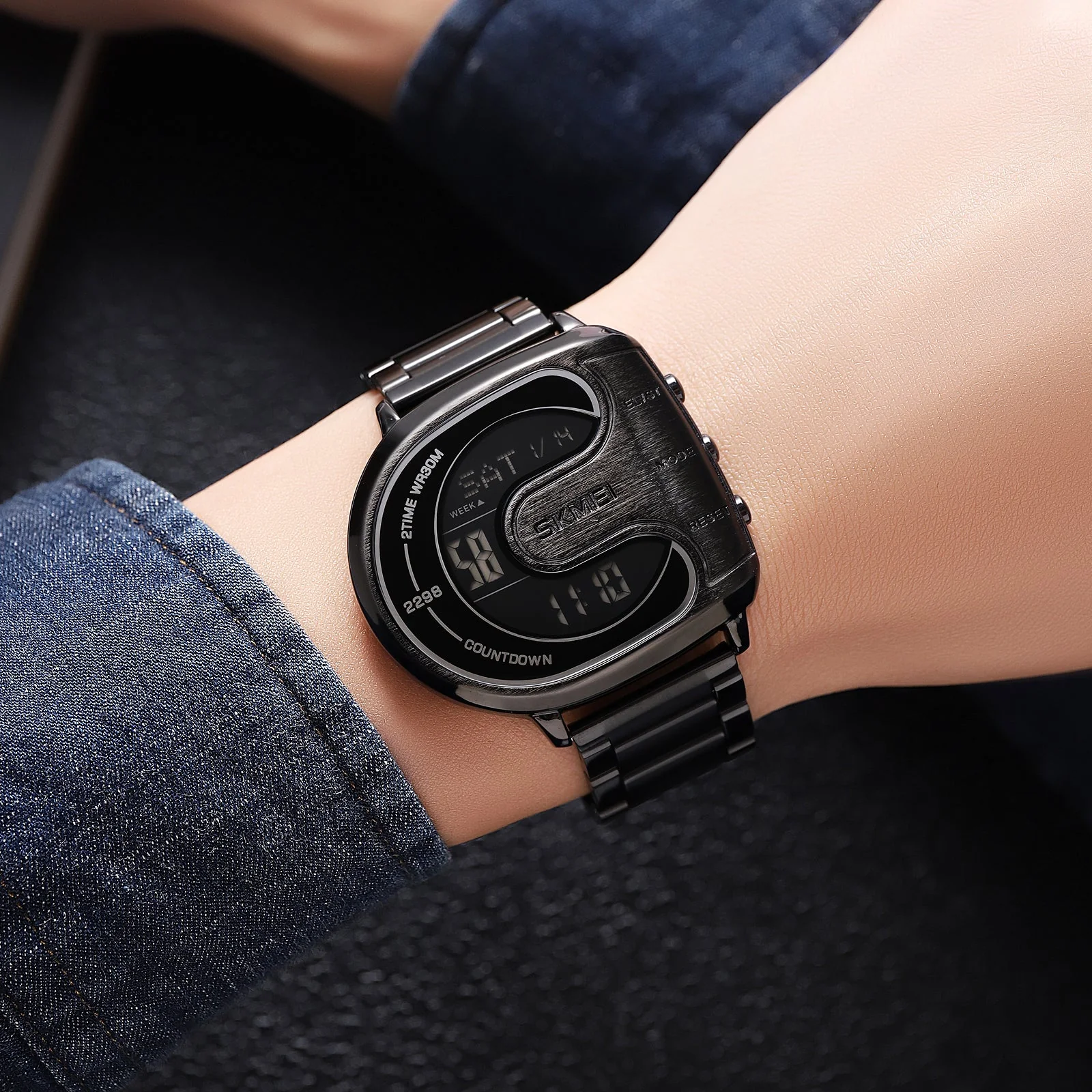 2298 Reloj SKMEI para hombre pulsera de Metal - Image 4
