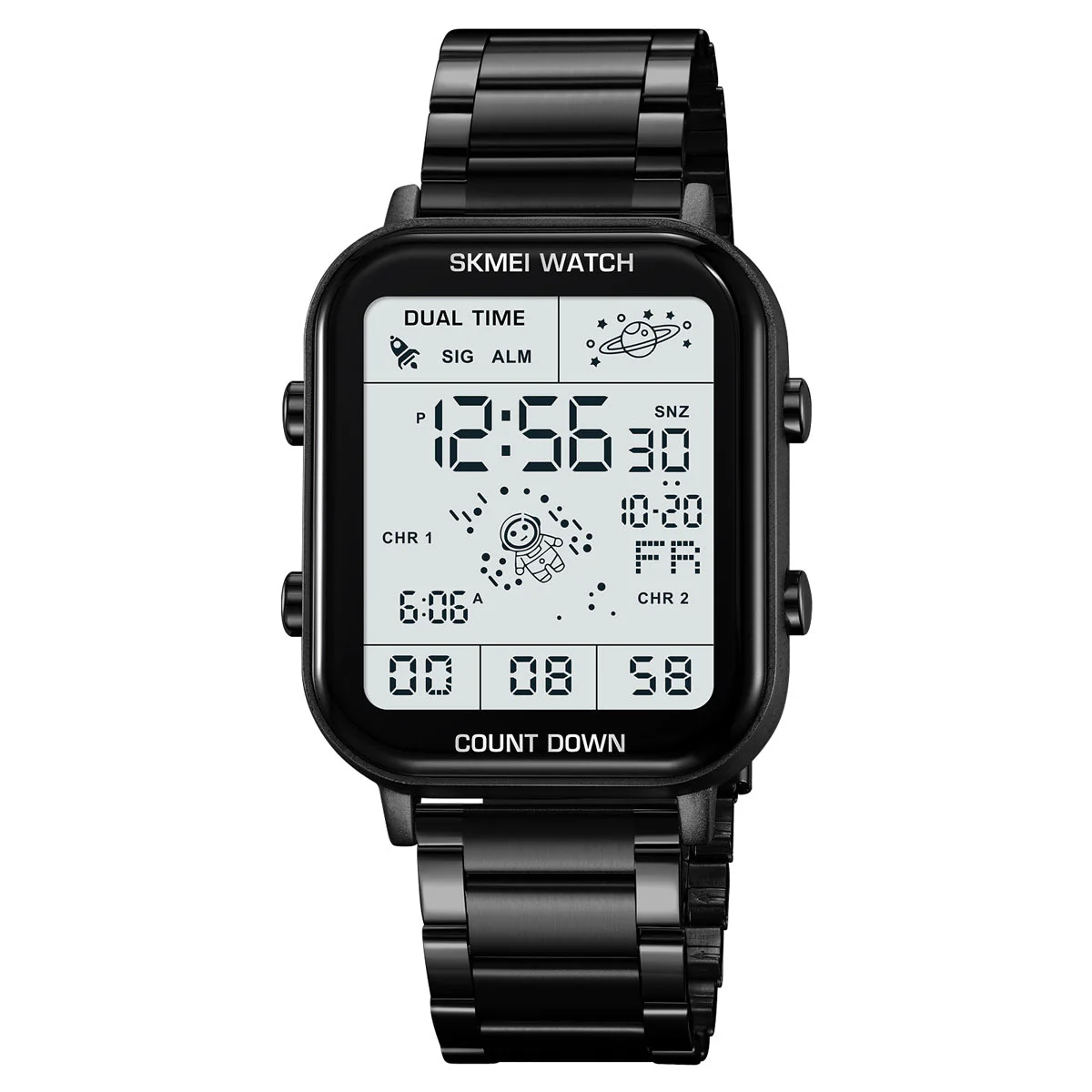 2301 Reloj Skmei para hombre digital pulsera de metal - Image 13