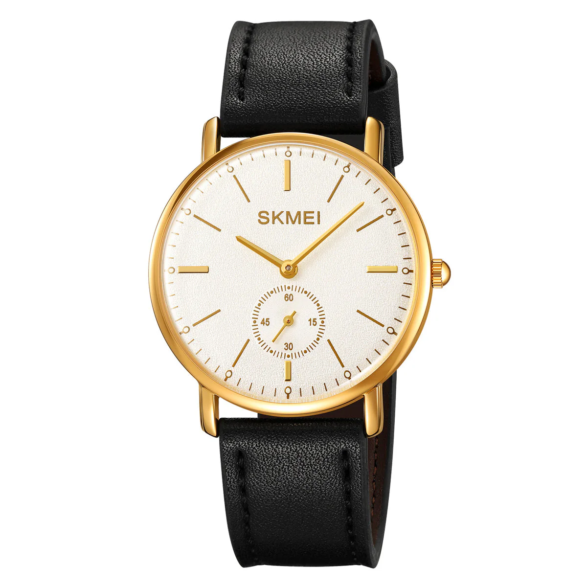 2308 Reloj Skmei para hombre pulsera de cuero redondo - Image 14