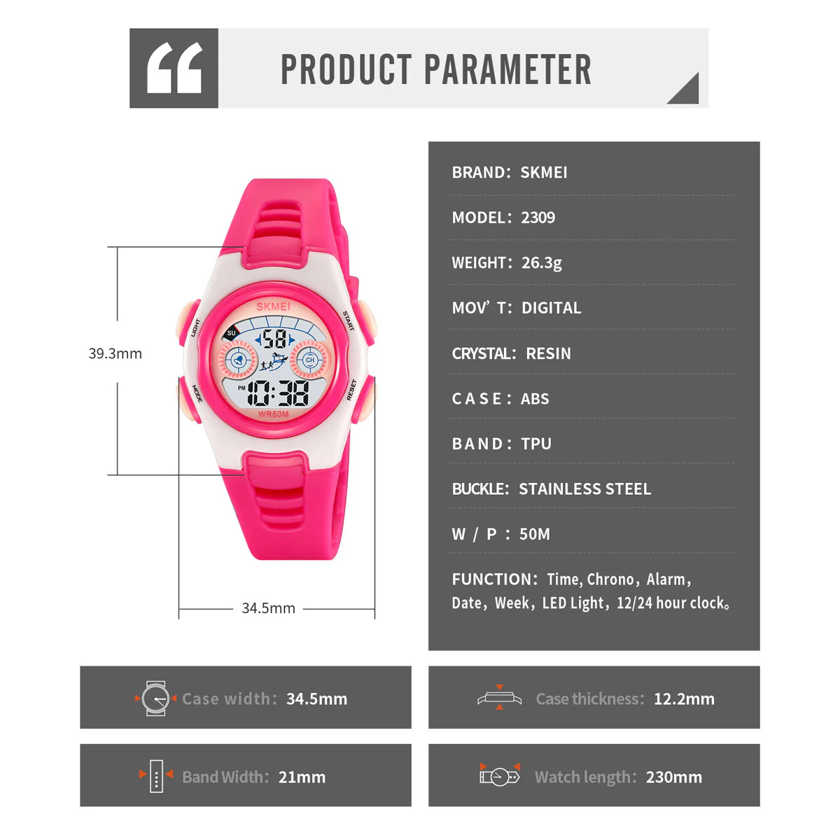 2309 Reloj Skmei Infantil digital - Image 4