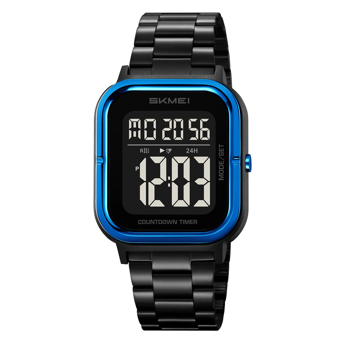 2316 Reloj Skmei para hombre pulsera de metal digital - Image 12