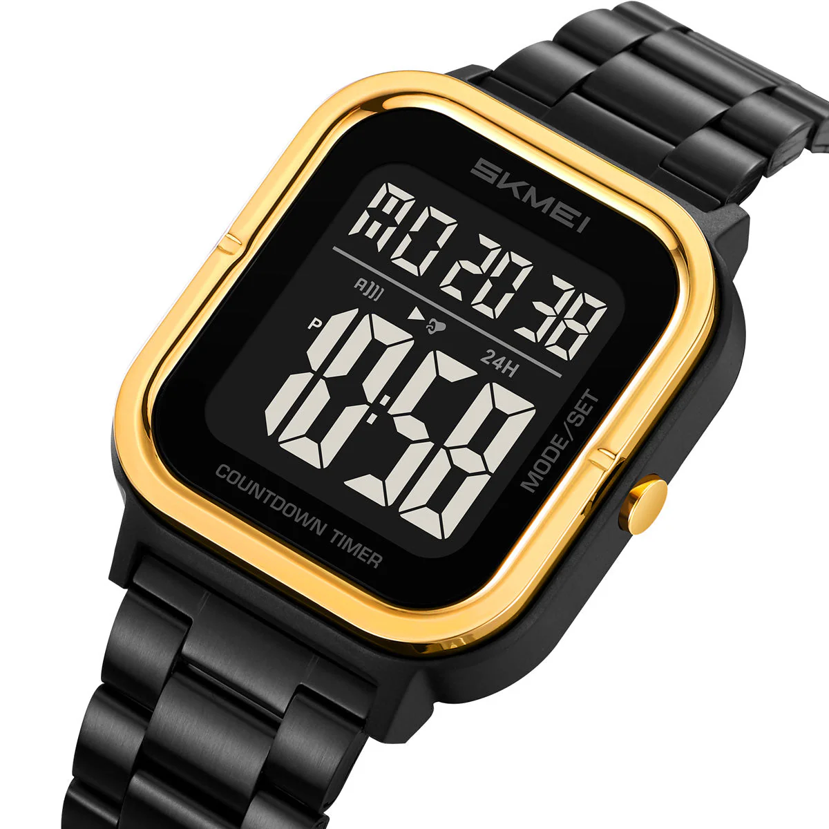 2316 Reloj Skmei para hombre pulsera de metal digital - Image 2