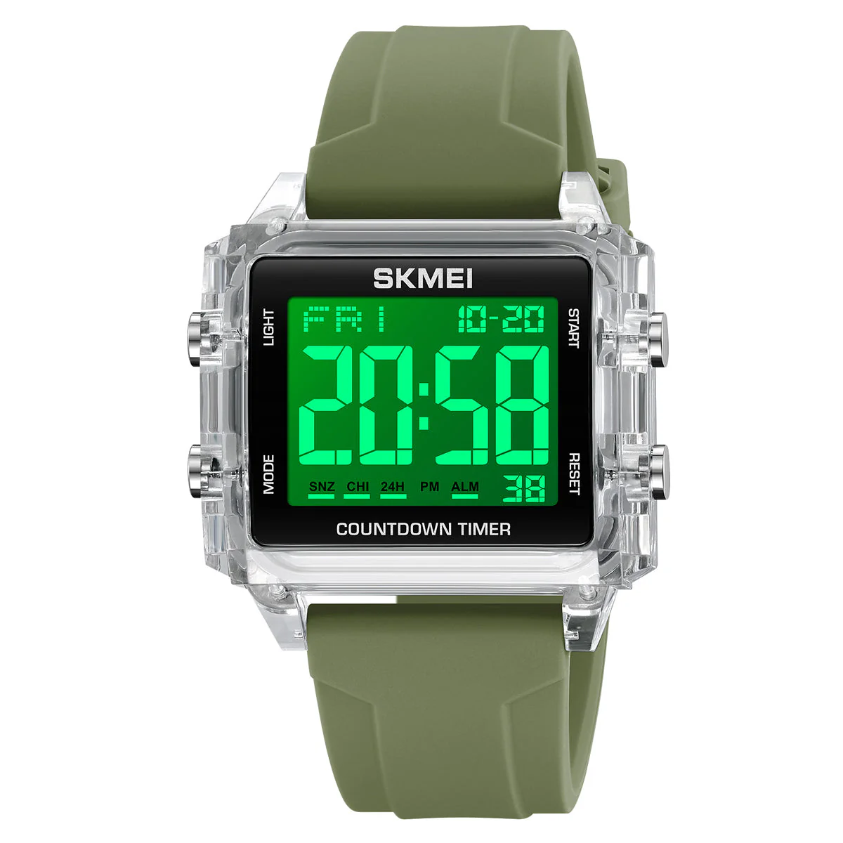 2320 Reloj Skmei para hombre deportivo pulsera de resina - Image 4