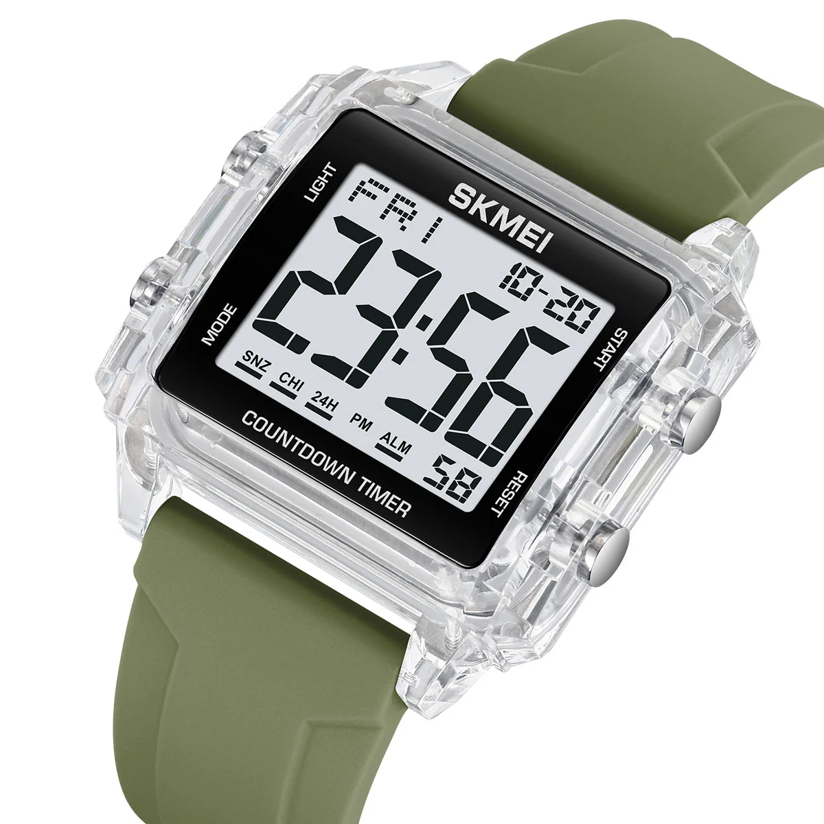 2320 Reloj Skmei para hombre deportivo pulsera de resina - Image 5