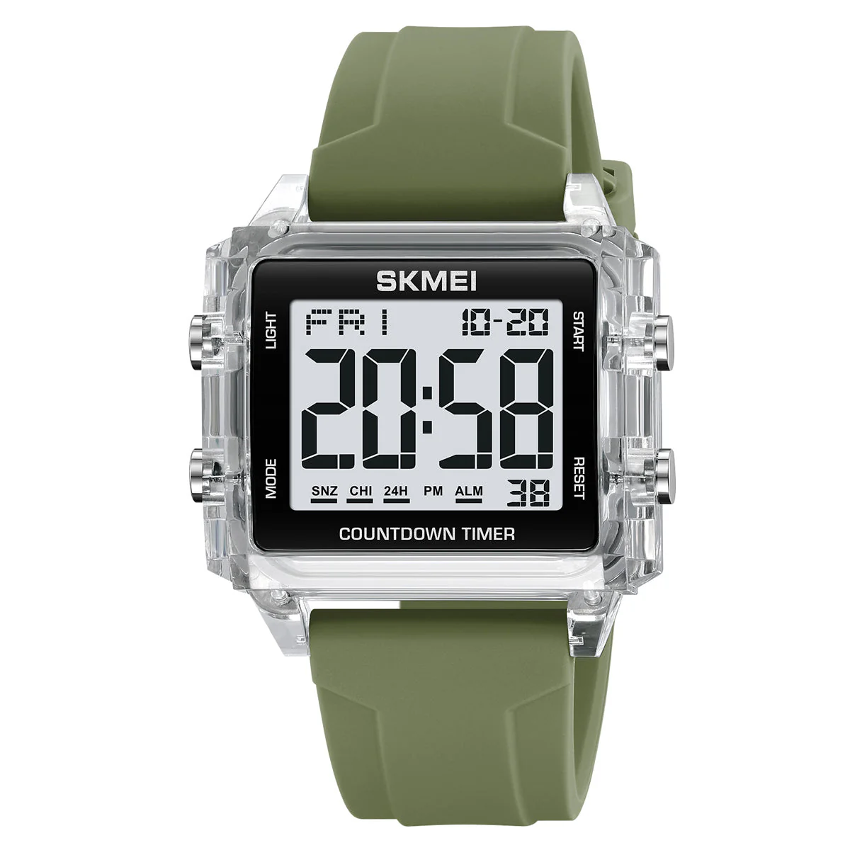 2320 Reloj Skmei para hombre deportivo pulsera de resina - Image 6