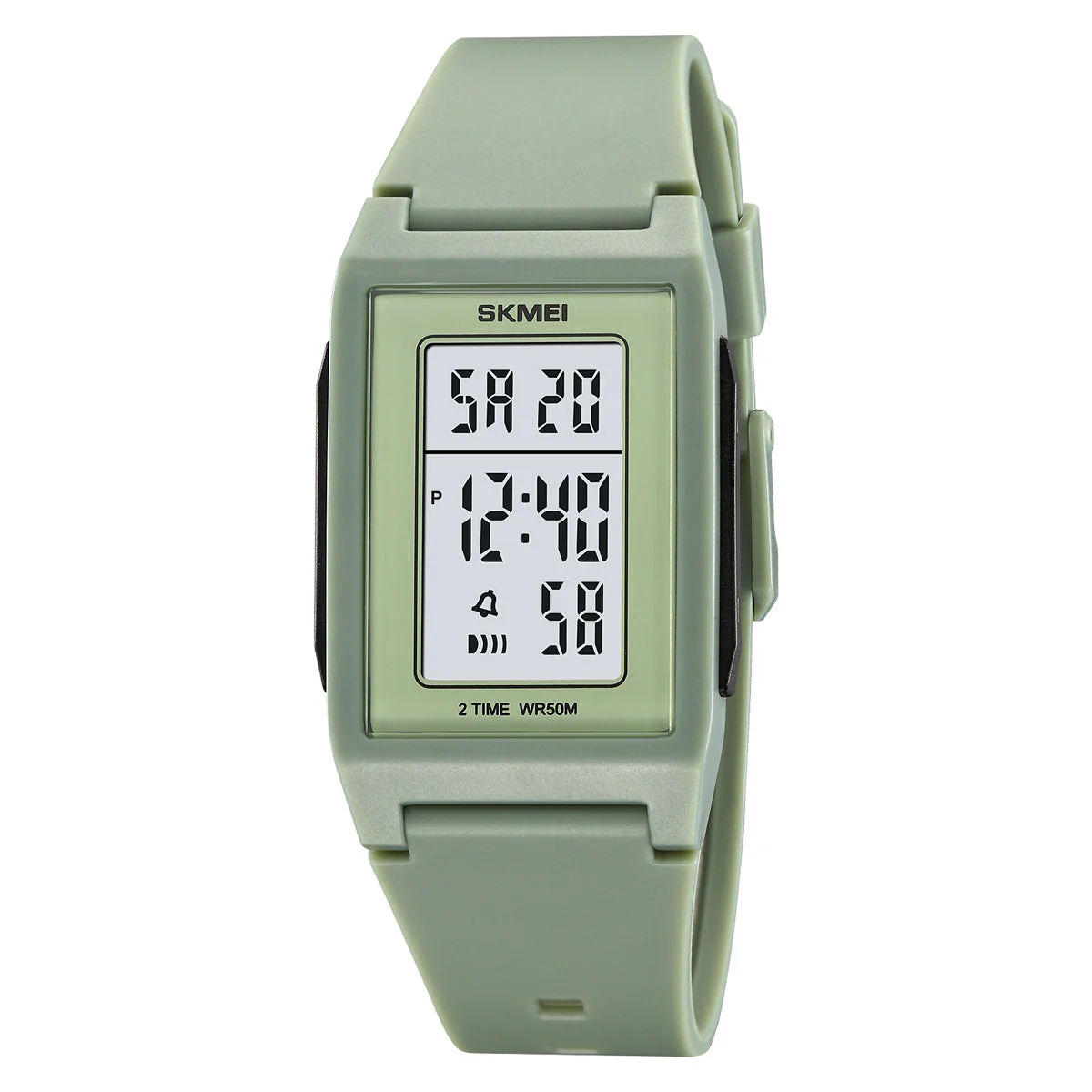 2321 Reloj Skmei para hombre pulsera de caucho - Image 9