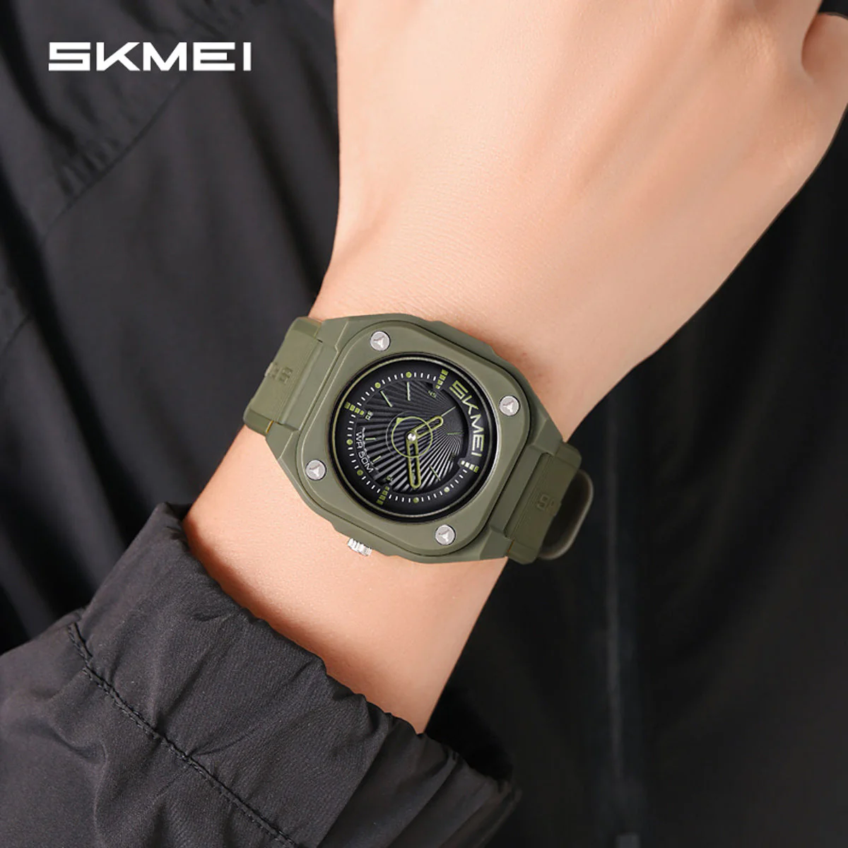 2329 Reloj Skmei para caballero pulsera de goma - Image 15