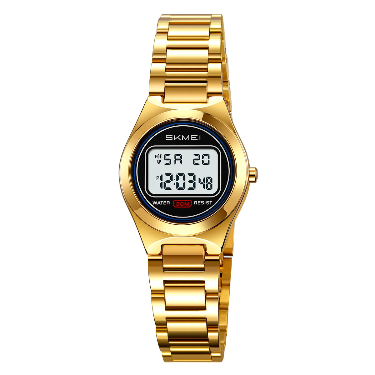 2334 Reloj Skmei para mujer pulsera de metal digital - Image 12