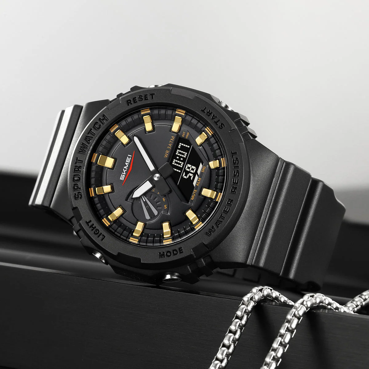 2351 Reloj Skmei Deportivo para hombre pulsera de caucho - Image 3