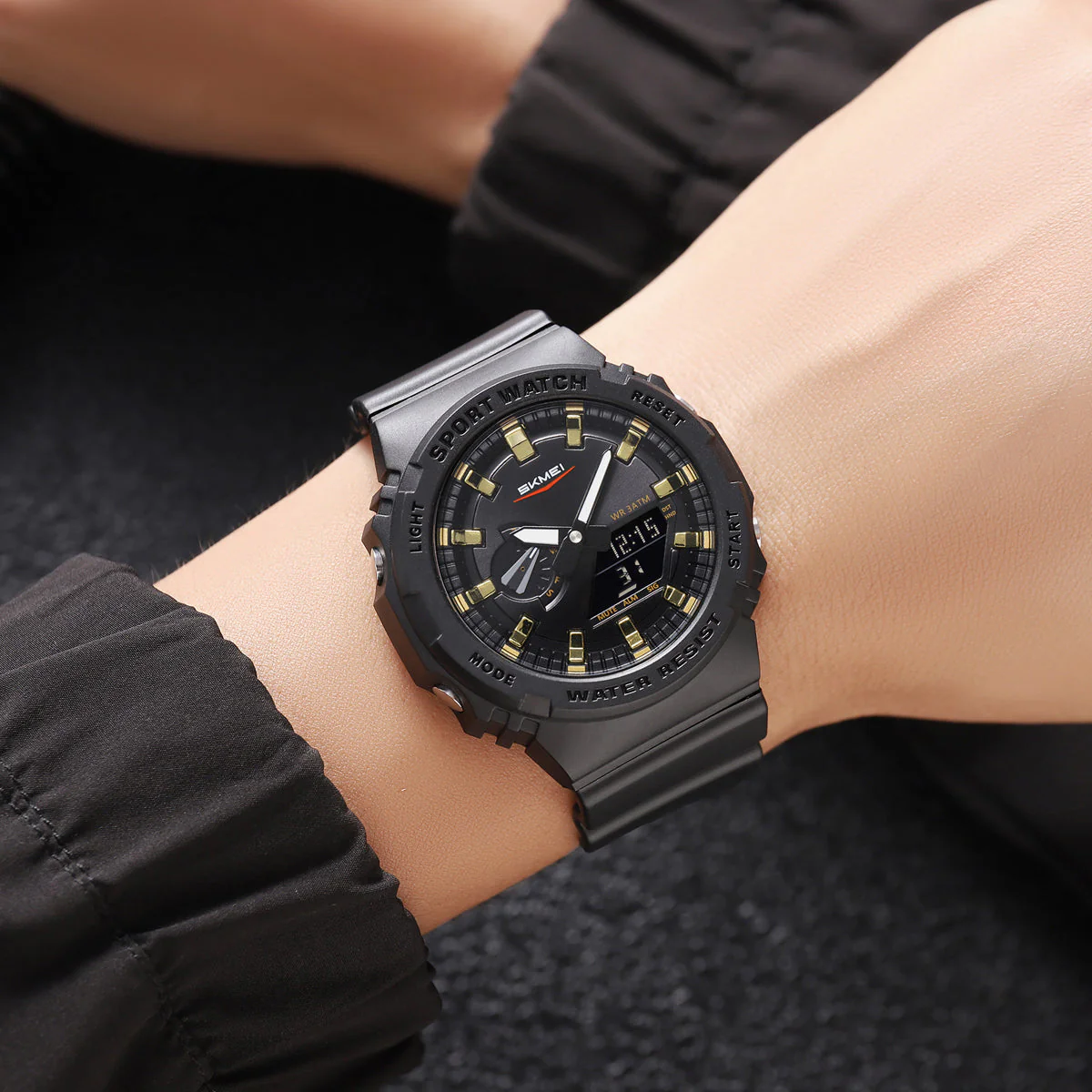 2351 Reloj Skmei Deportivo para hombre pulsera de caucho - Image 4