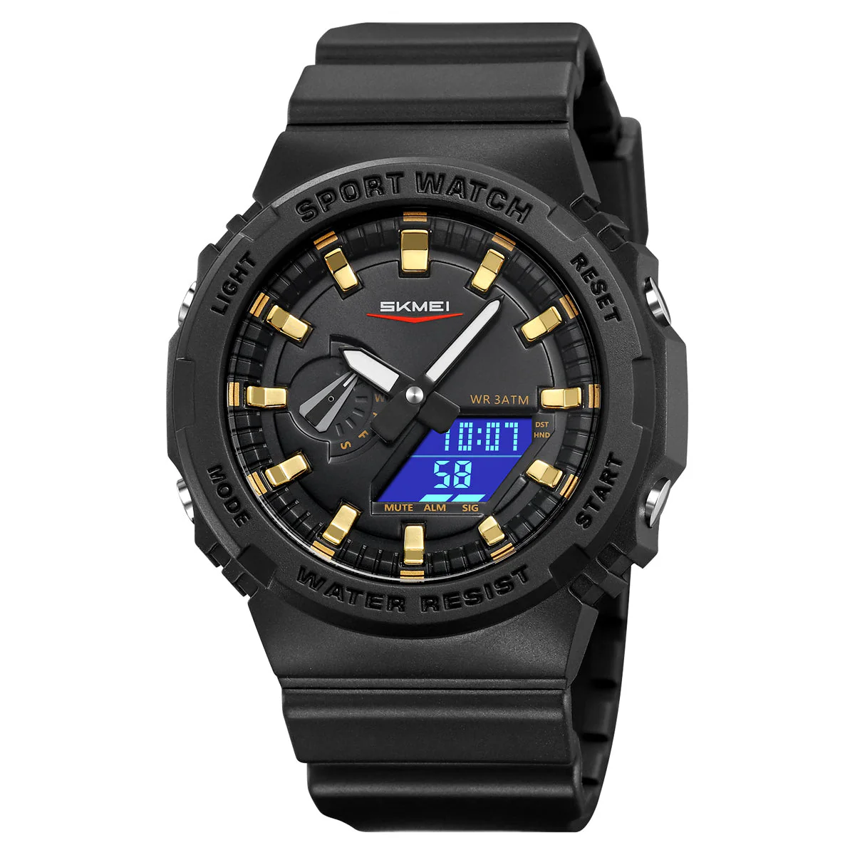 2351 Reloj Skmei Deportivo para hombre pulsera de caucho - Image 5