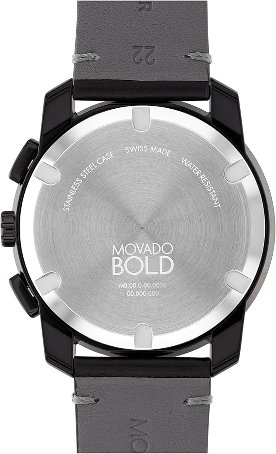 3601092 Reloj Movado Bold de hombre pulsera de piel - Image 5