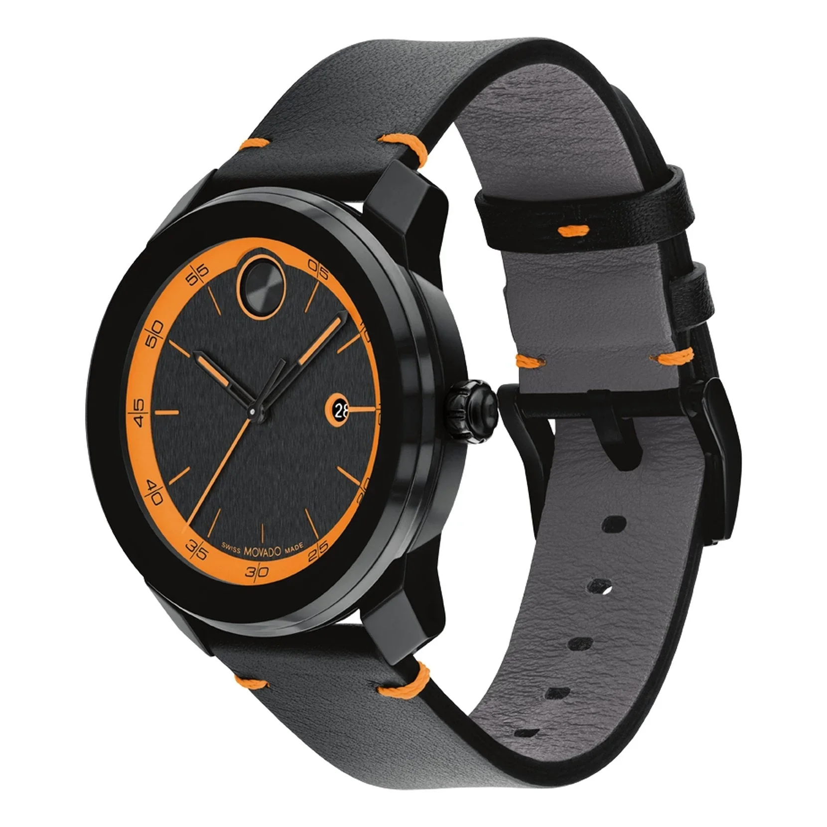 3601113 Reloj Movado Bold de caballero banda de piel 41 mm - Image 3