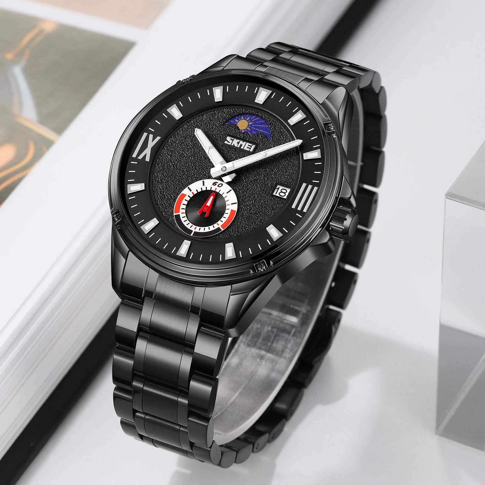 9326 Reloj SKMEI pulsera de metal para hombre - Image 3